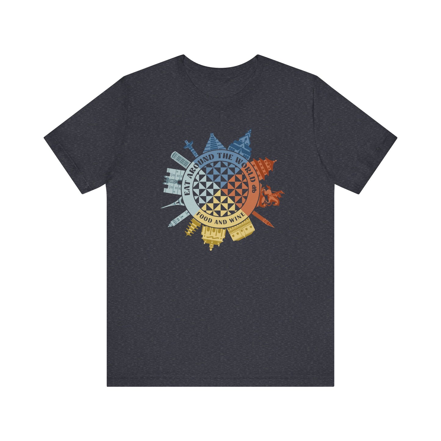 Food & Wine Compass - Adult Tee Shirt