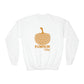 Pumpkin Vibes EPCOT Spaceship Earth Youth Crewneck Sweatshirt