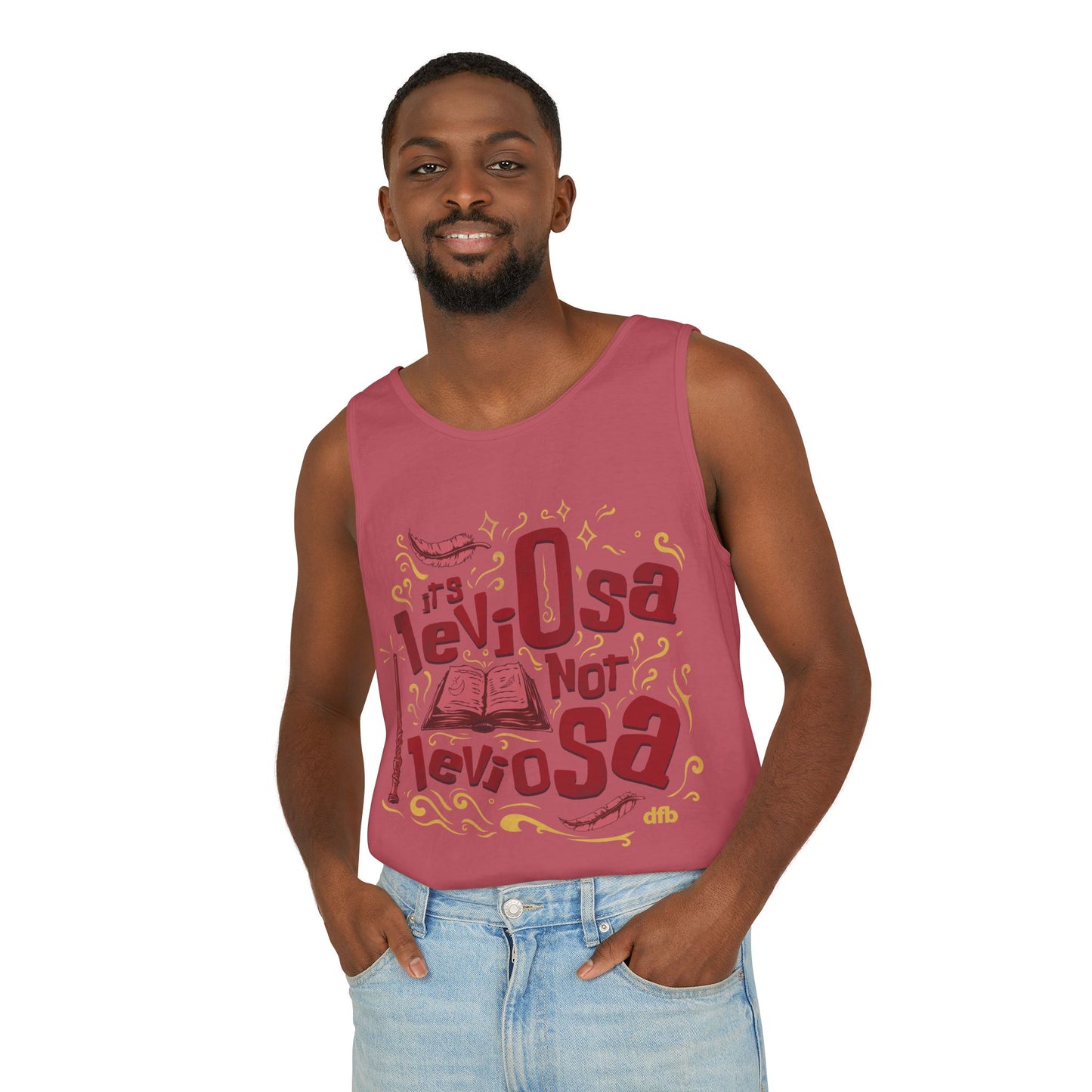 Hermione Quote - Unisex Garment-Dyed Tank Top