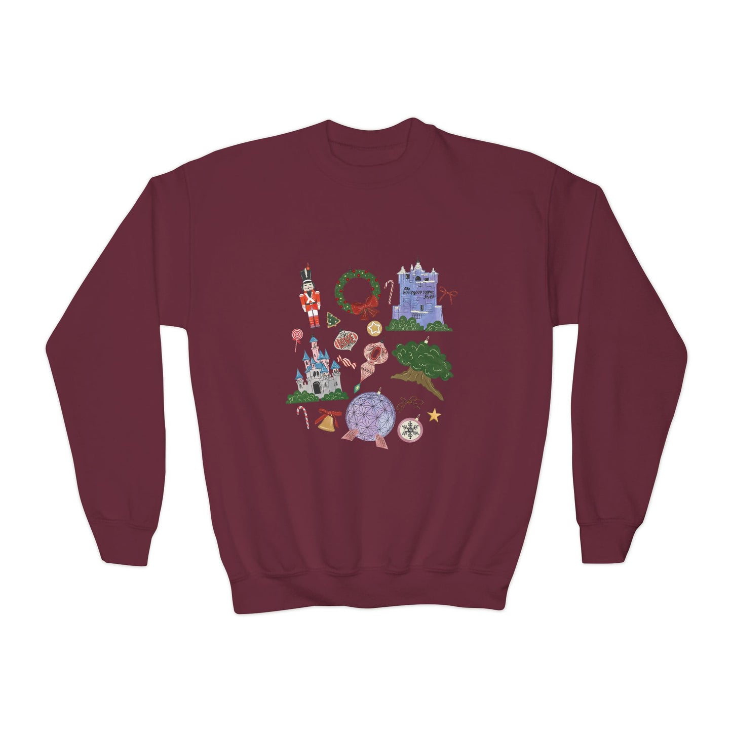 Park Icons Vintage Ornaments - Youth Crewneck Sweatshirt