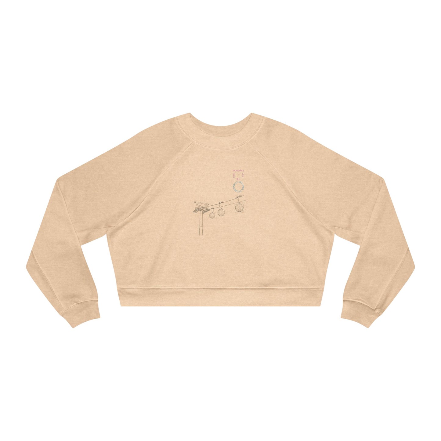 Monorail All The Time - Women's Cropped Fleece Pullover