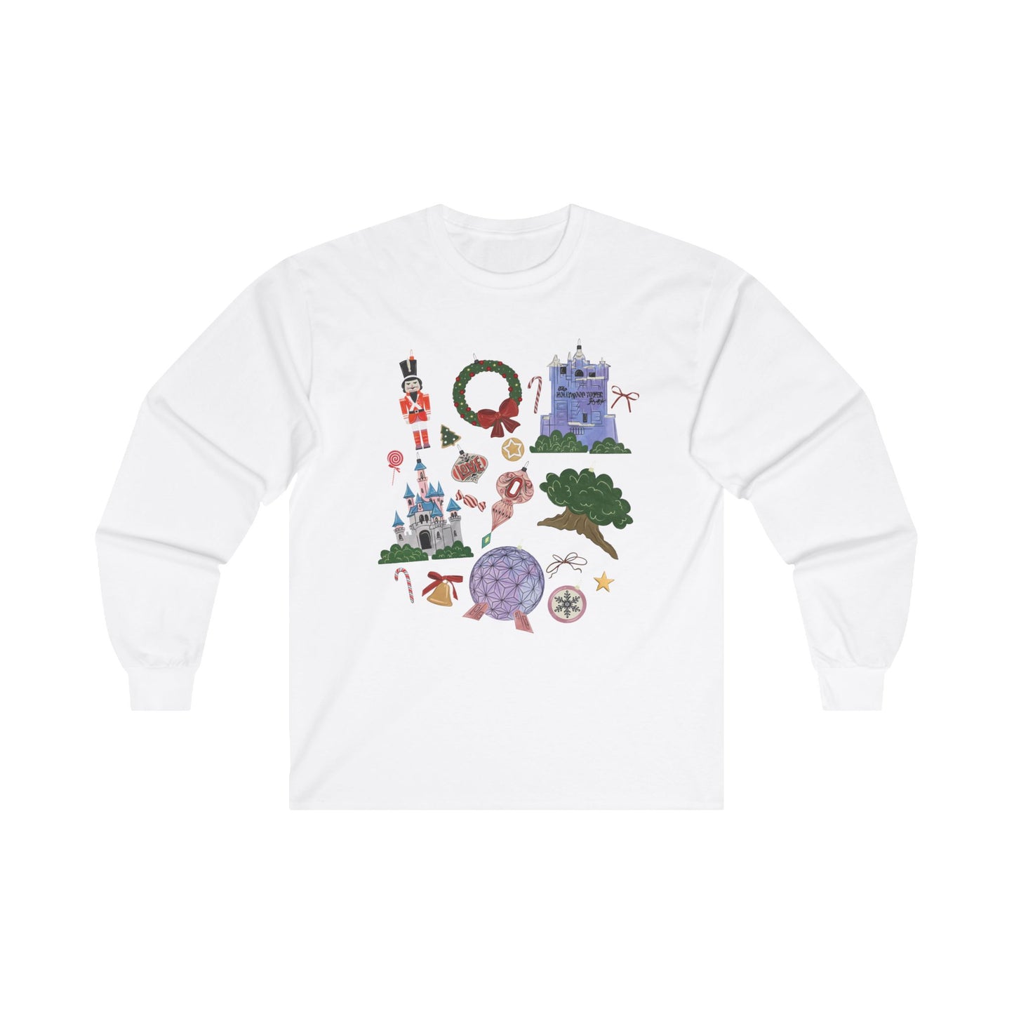 Park Icons Vintage Ornaments - Long Sleeve Tee