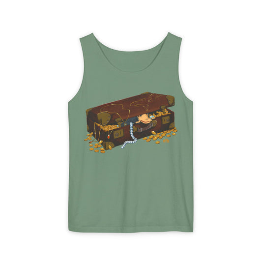 Niffler in a Suitcase - Unisex Garment-Dyed Tank Top