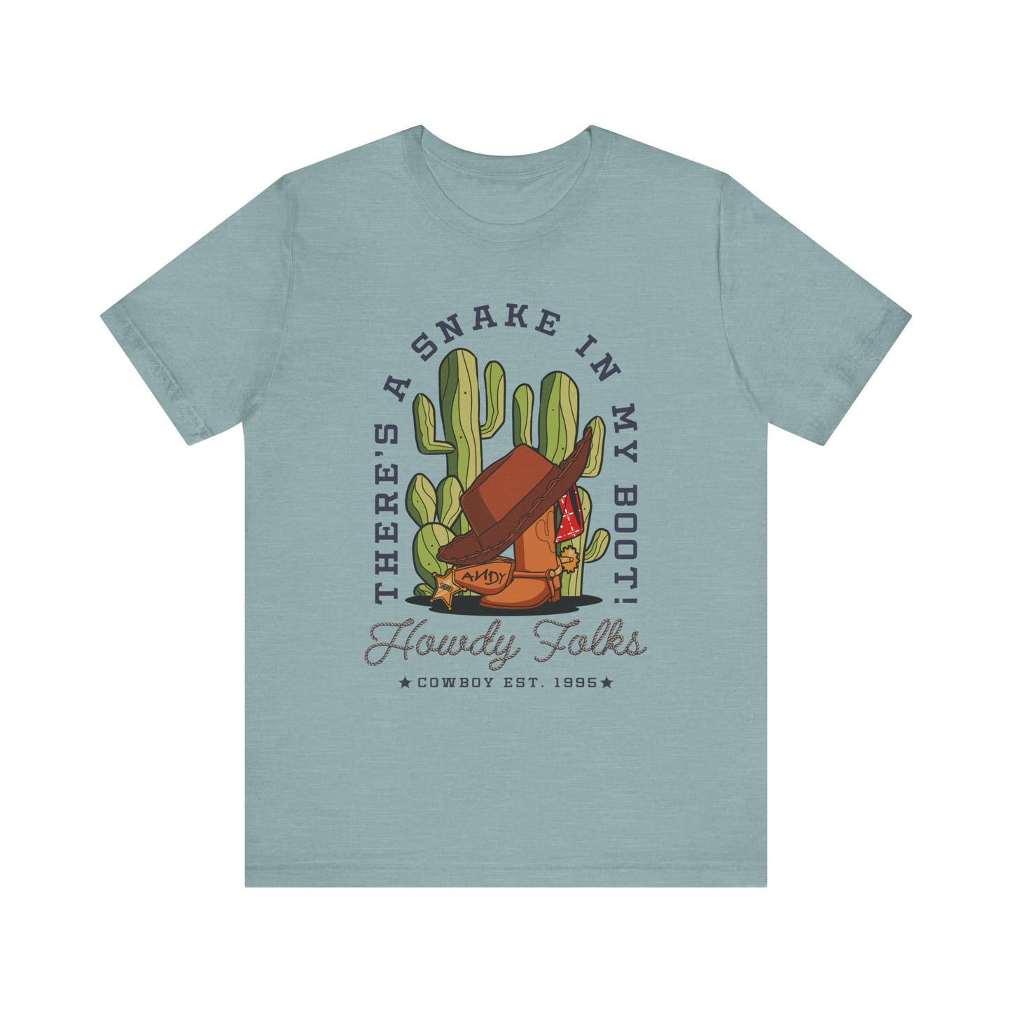 Howdy Folks - Adult Tee Shirt