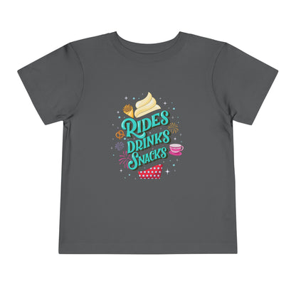 Rides, Drinks, Snacks - Toddler T-shirt