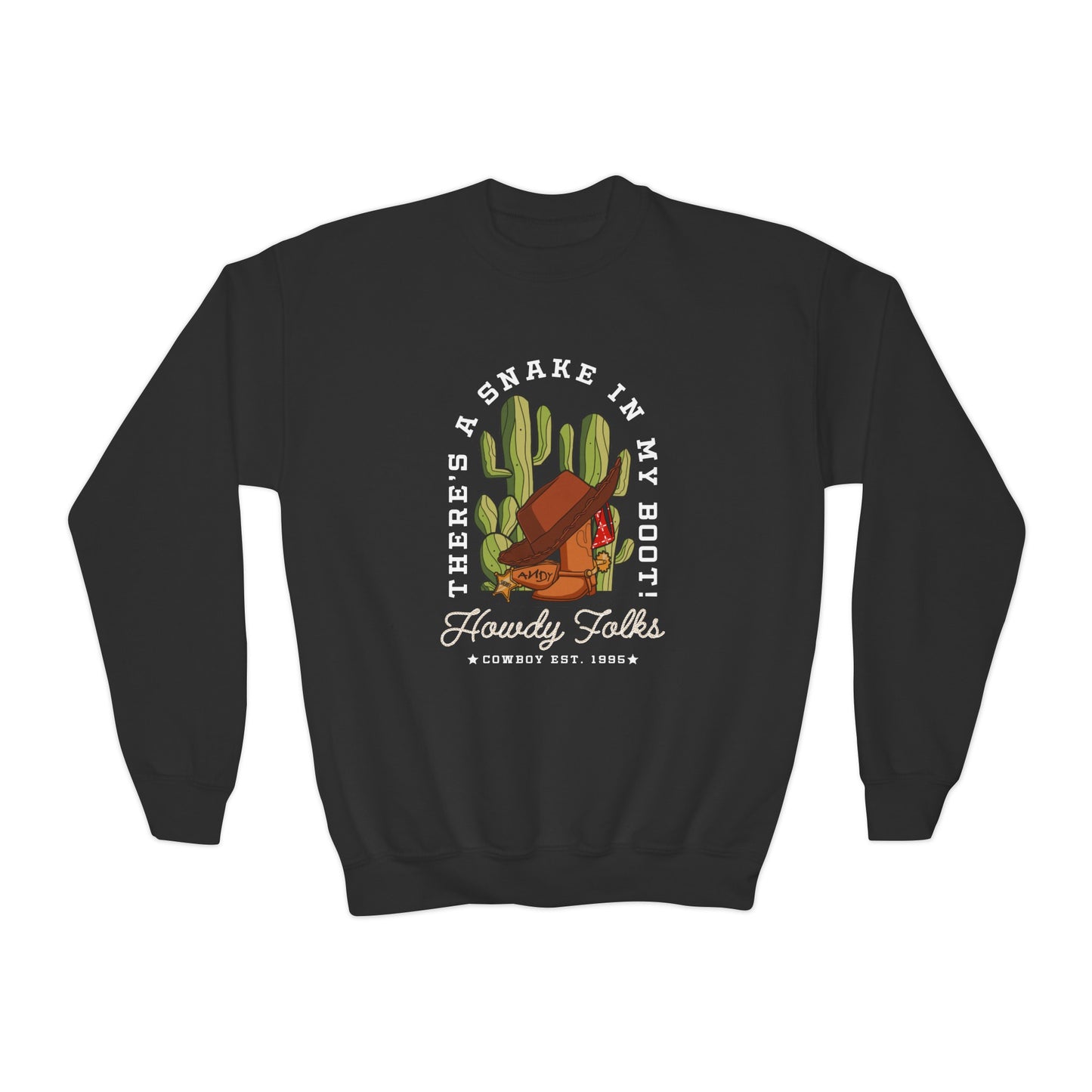 Howdy Folks - Youth Crewneck Sweatshirt