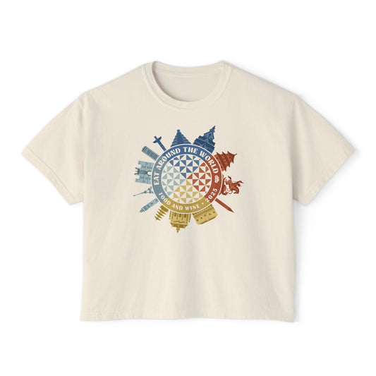 Food & Wine Compass  - Women's Boxy Tee