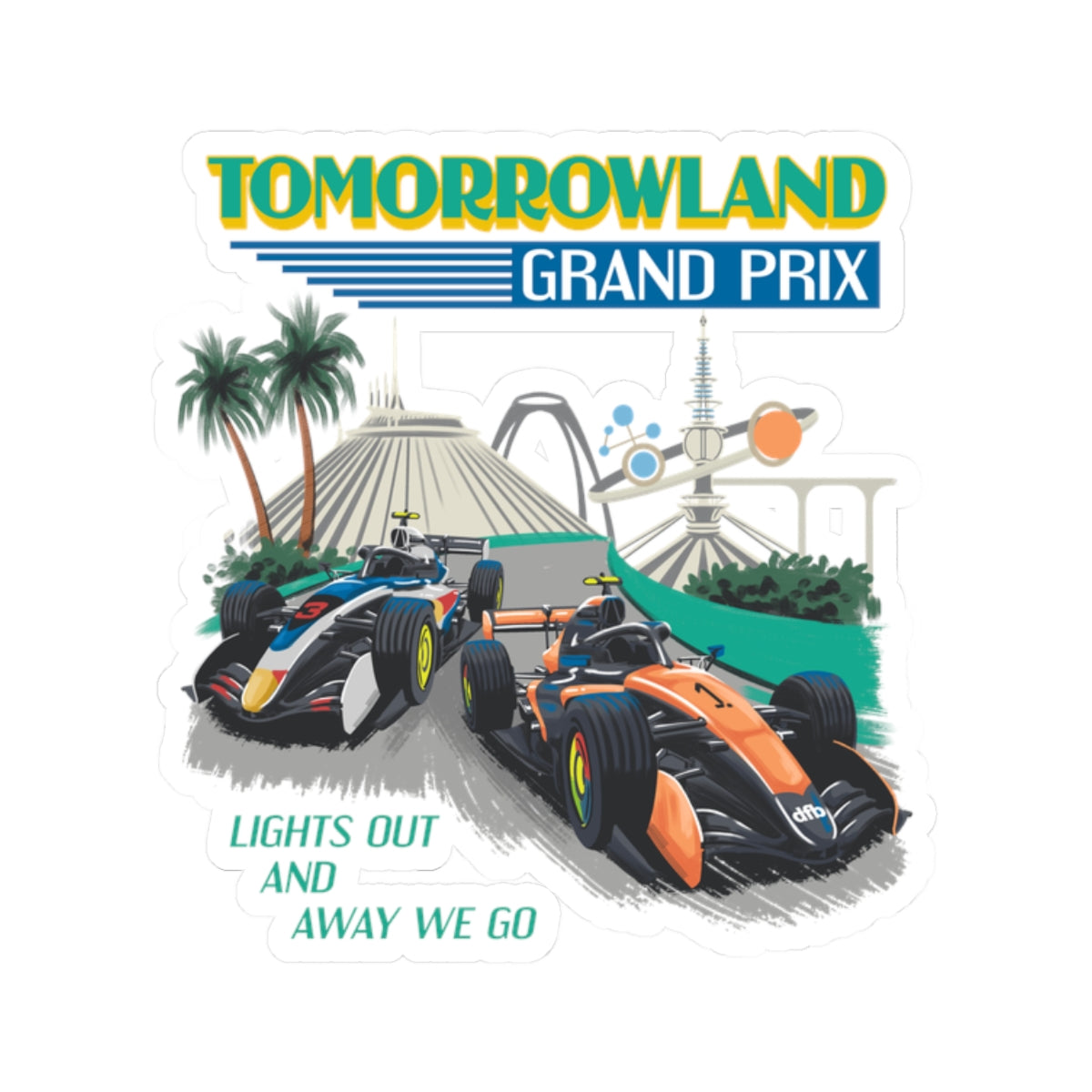 Tomorrowland Grand Prix - Kiss-Cut Stickers