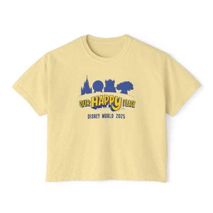 Our Happy Place 2025 - Family Matching Tee - Women's Boxy Tee