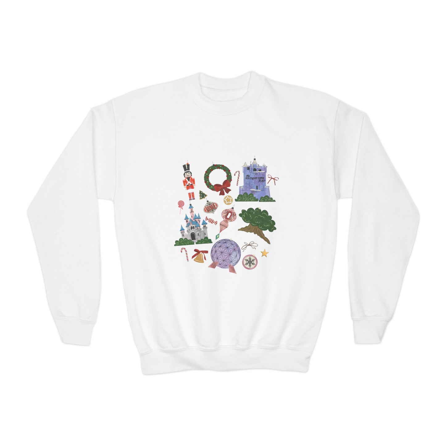 Park Icons Vintage Ornaments - Youth Crewneck Sweatshirt