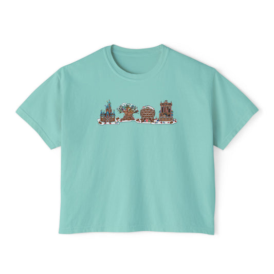 Gingerbread Park Icons - Women's Boxy Tee