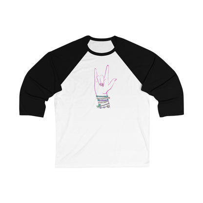 "But Daddy I Love Him!" - Friendship Bracelets - Unisex 3\4 Sleeve Baseball Tee