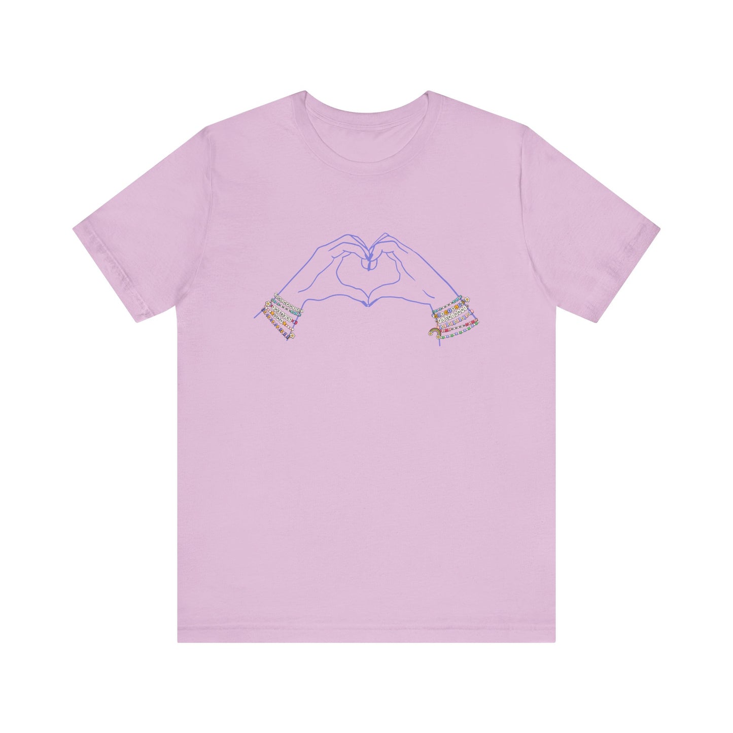 Heart Hands Friendship Bracelets - Adult Tee Shirt