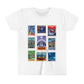 EPCOT Vintage Stamps - Youth Short Sleeve Tee Shirt