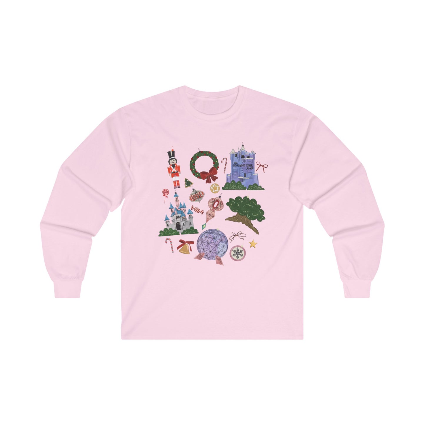 Park Icons Vintage Ornaments - Long Sleeve Tee