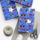Bad to the Bow, Villains Bows, Cornflower Blue Background - Gift Wrap Papers