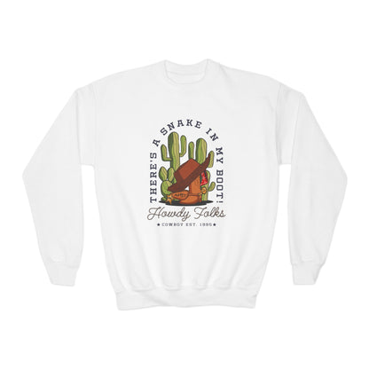 Howdy Folks - Youth Crewneck Sweatshirt