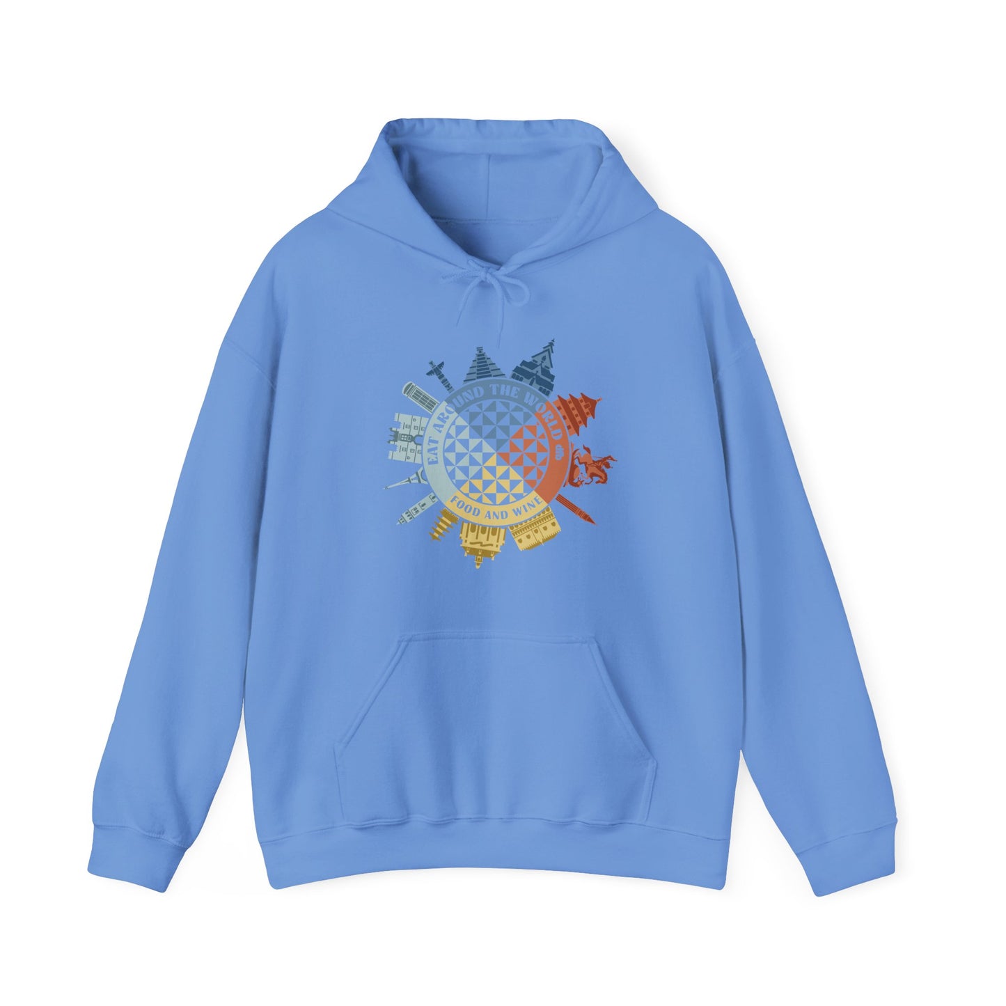Food & Wine Compass -  Adult Hoodie Sweatshirt