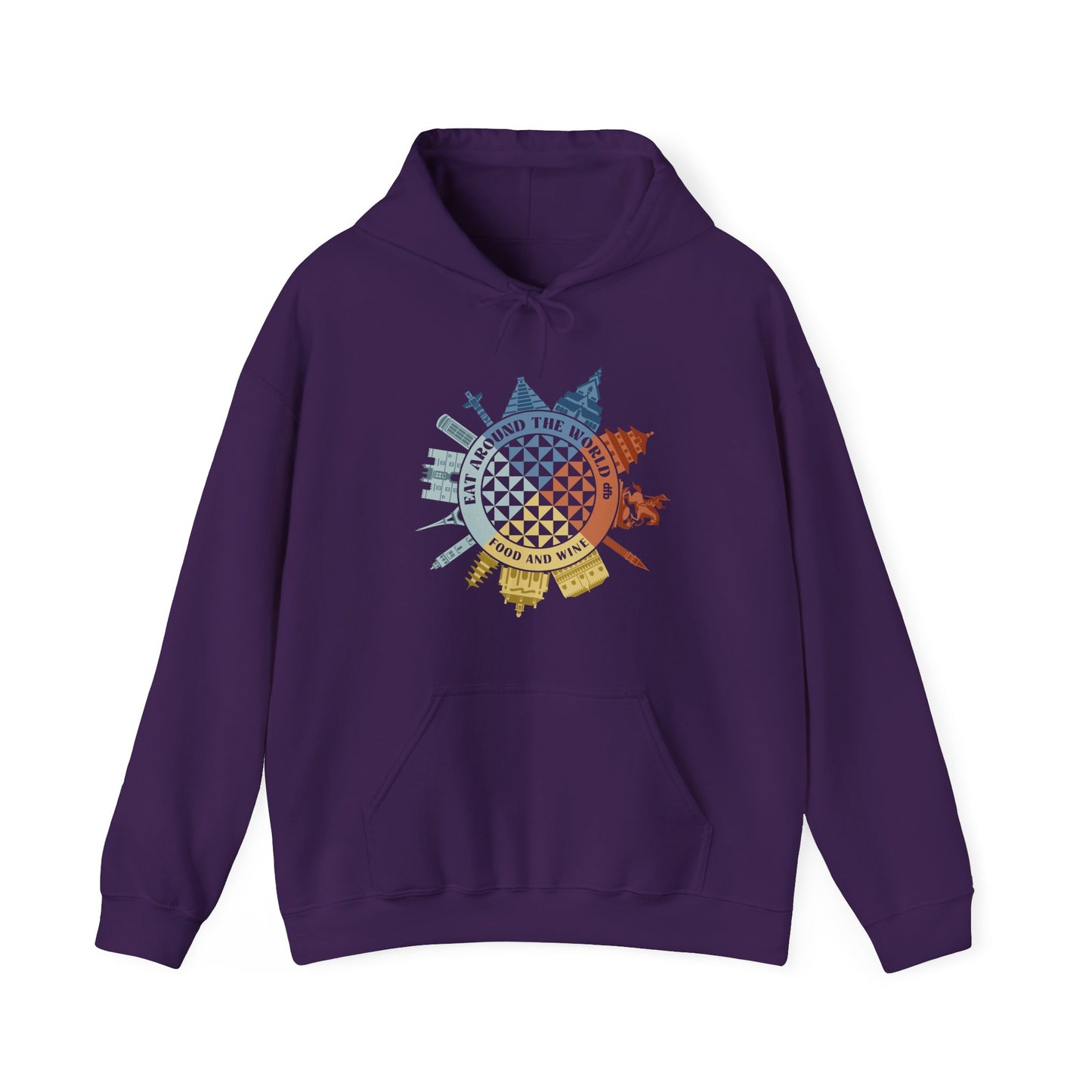 Food & Wine Compass -  Adult Hoodie Sweatshirt
