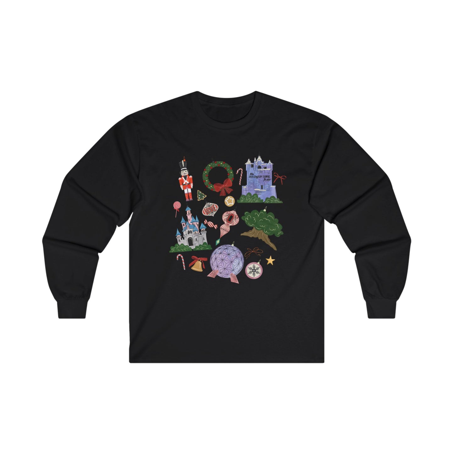 Park Icons Vintage Ornaments - Long Sleeve Tee