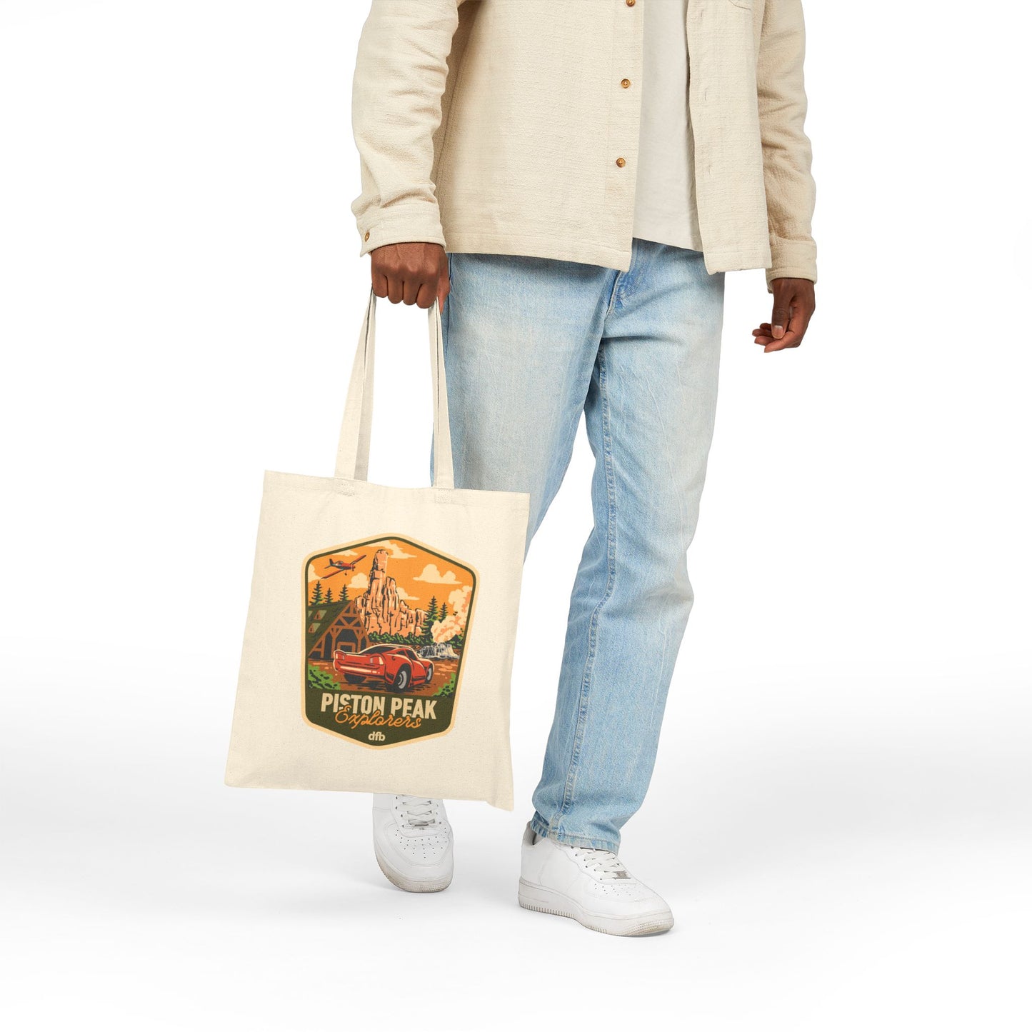 Piston Peak - Cotton Canvas Tote Bag