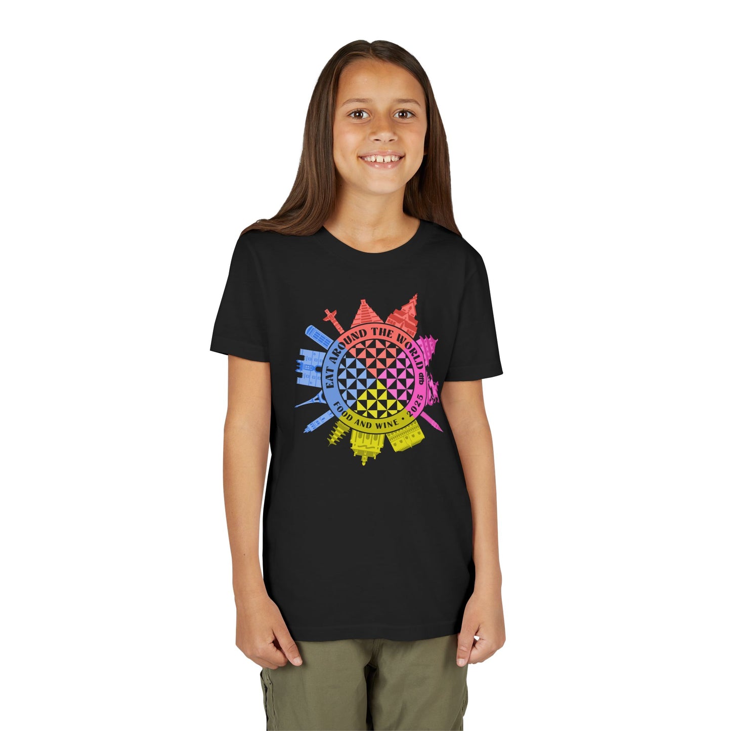 LIMITED EDITION Food & Wine Compass -  Kid's Short Sleeve Tee Shirt