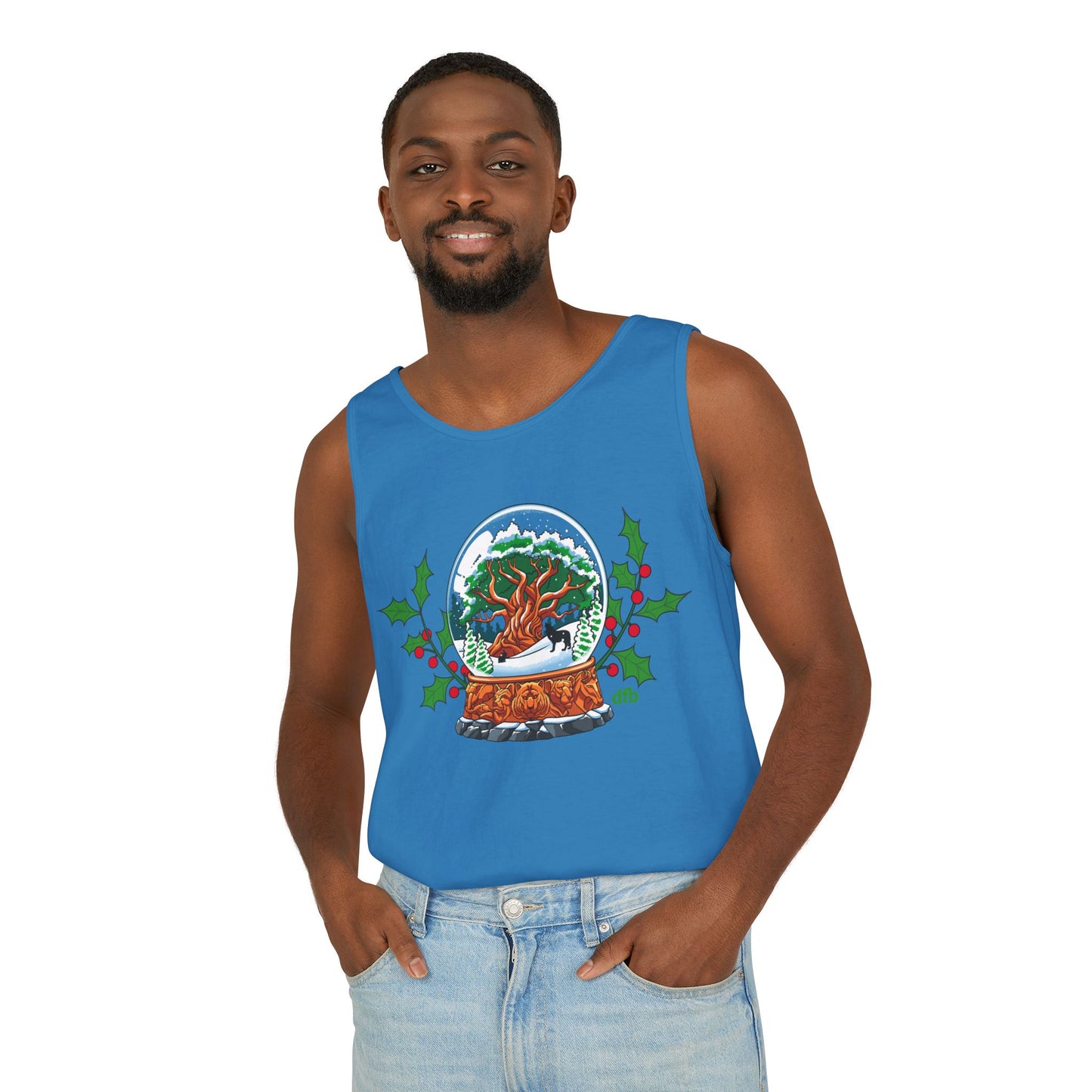 Animal Kingdom Snowglobes - Unisex Garment-Dyed Tank Top