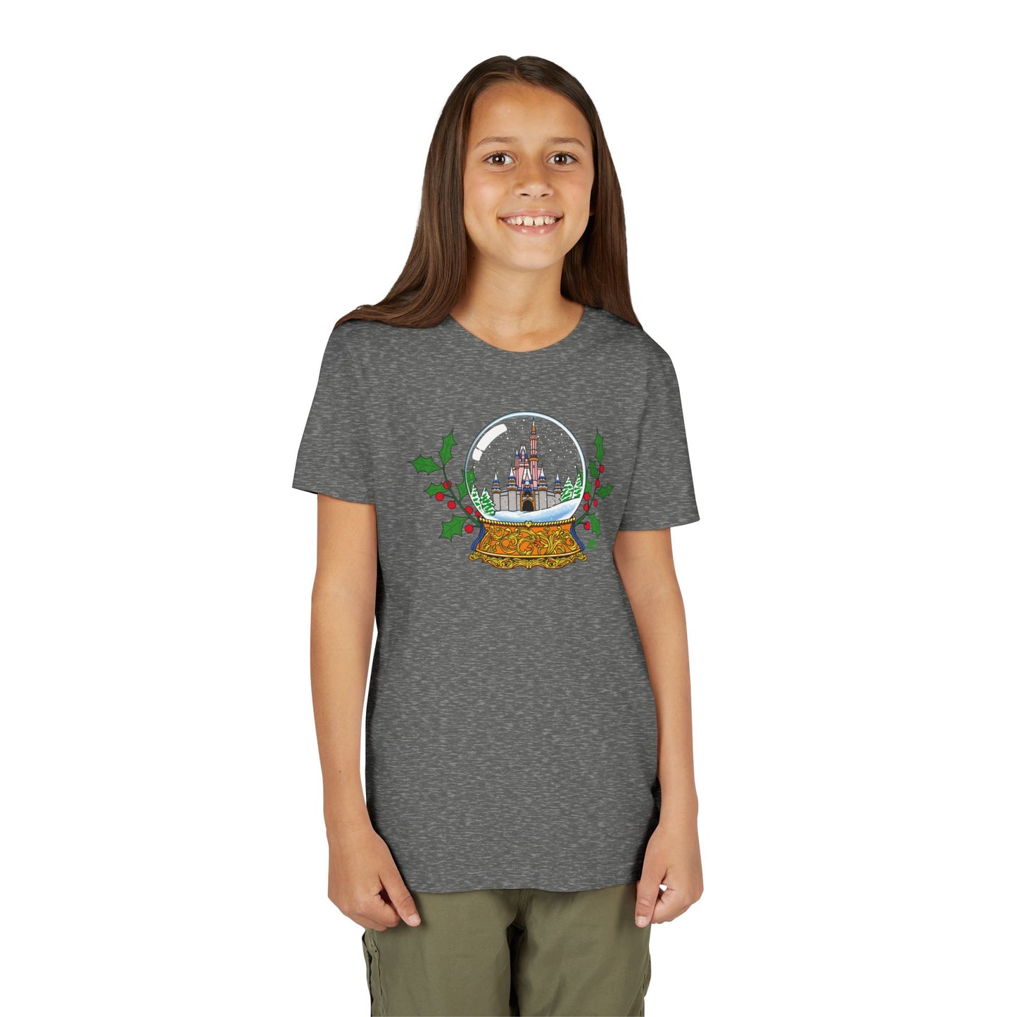 Magic Kingdom Snowglobes -  Kid's Short Sleeve Tee Shirt