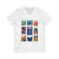 Hollywood Studios Vintage Stamps - Short Sleeve V-Neck Tee