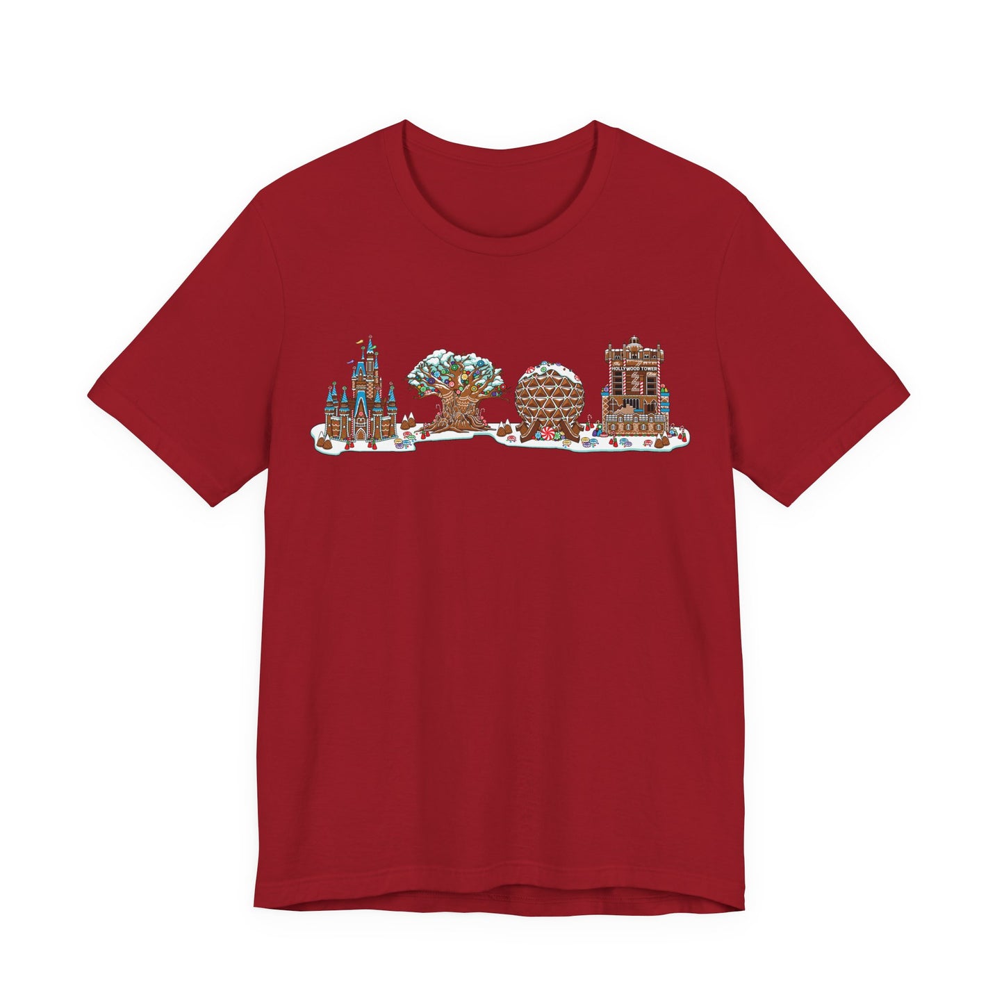 Gingerbread Park Icons - Adult Tee Shirt
