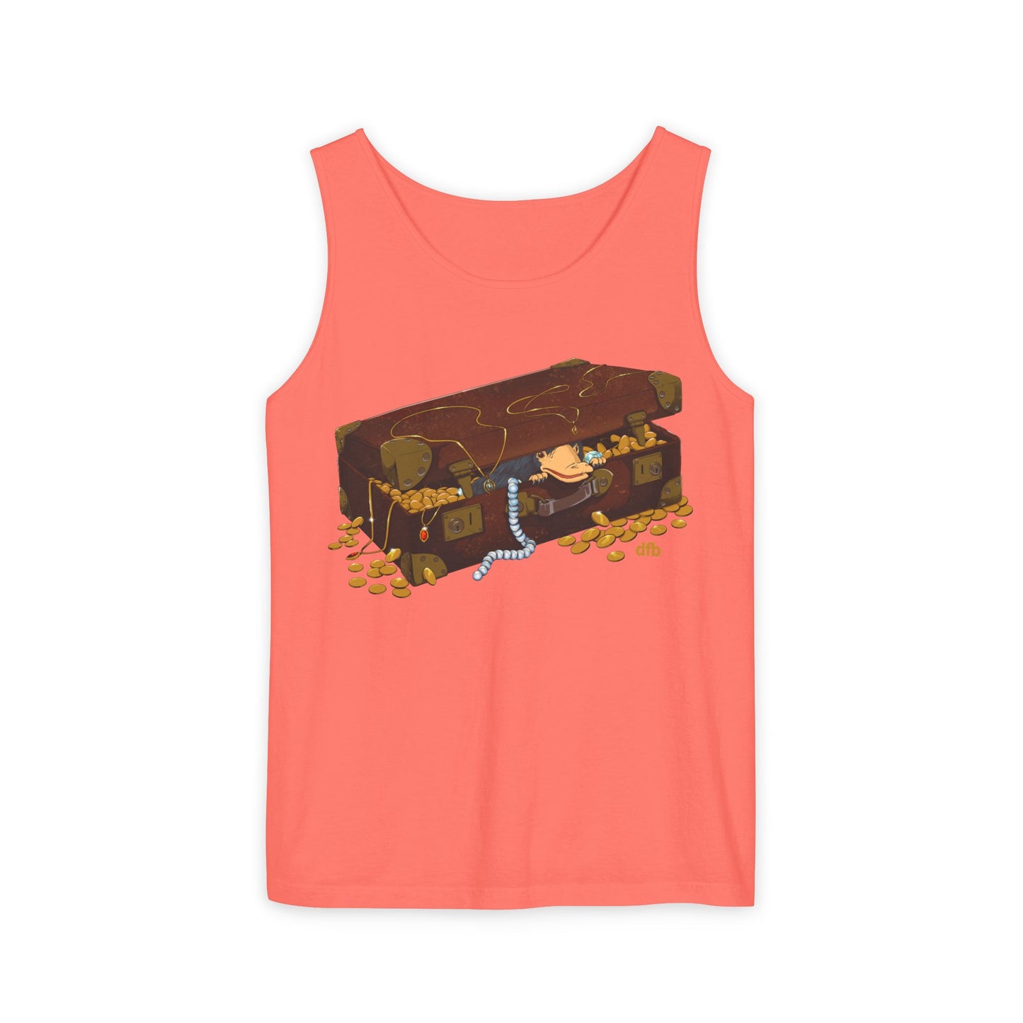 Niffler in a Suitcase - Unisex Garment-Dyed Tank Top
