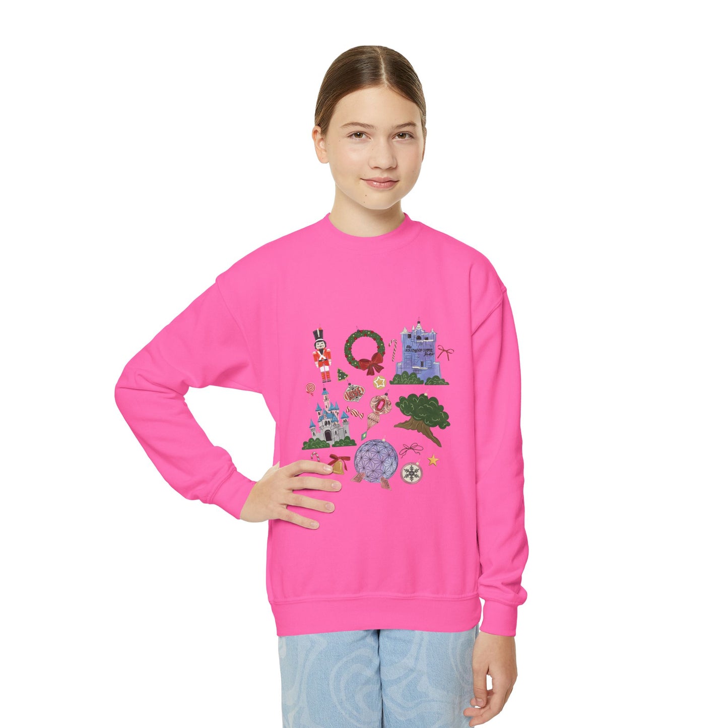 Park Icons Vintage Ornaments - Youth Crewneck Sweatshirt