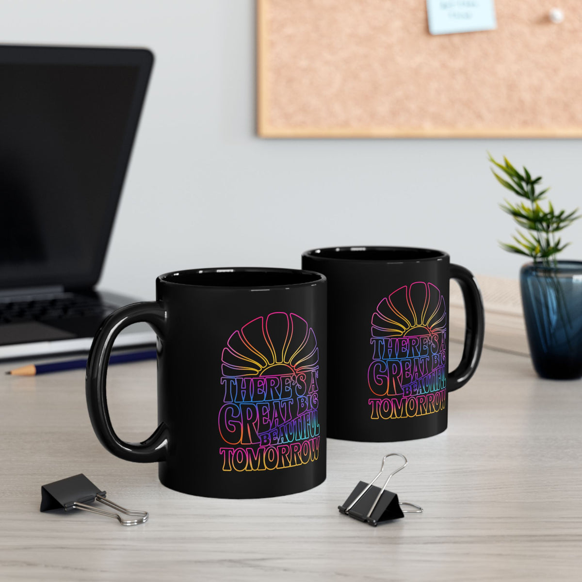 LIMITED EDITION Great Big Beautiful Tomorrow - Black Mug