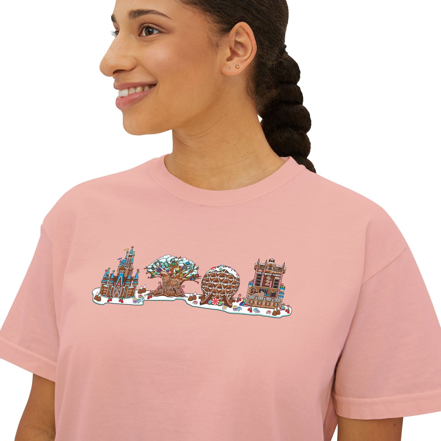 Gingerbread Park Icons - Women's Boxy Tee