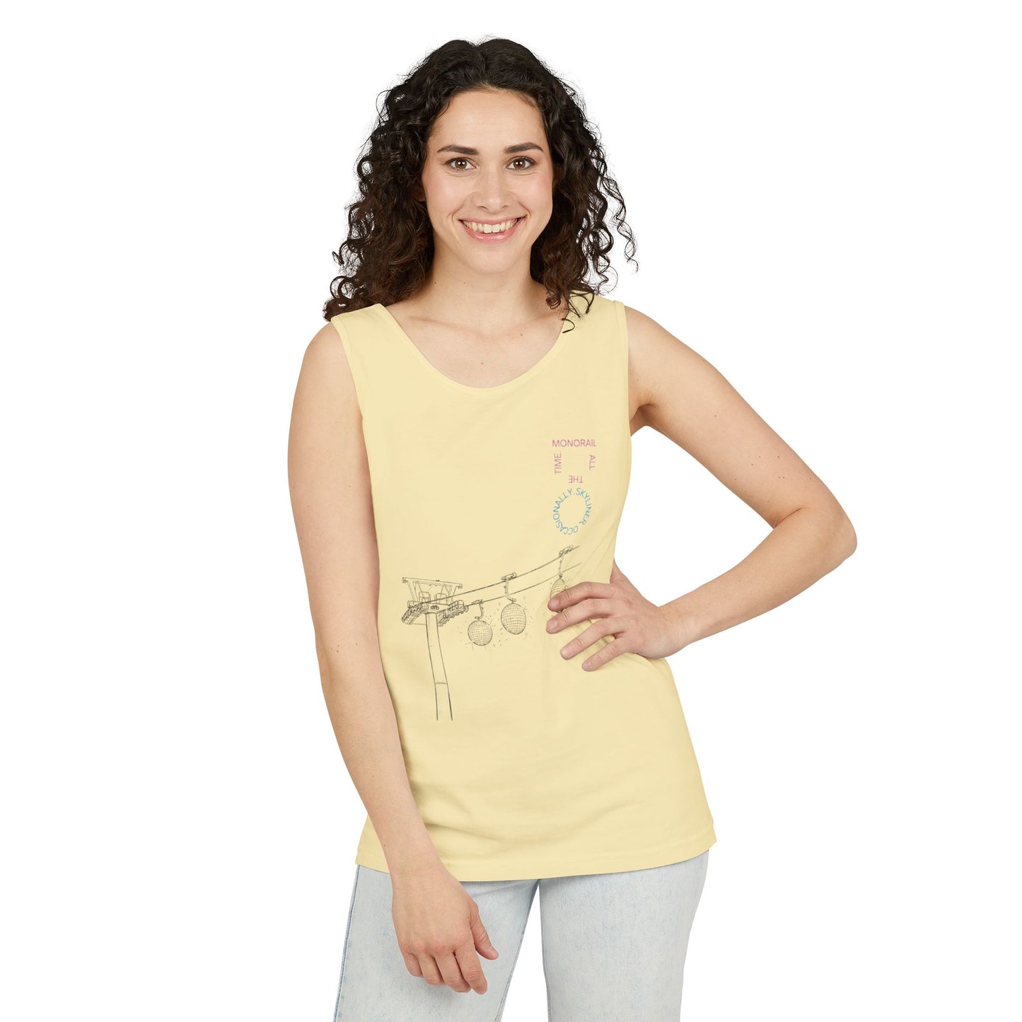 Monorail All The Time - Unisex Garment-Dyed Tank Top