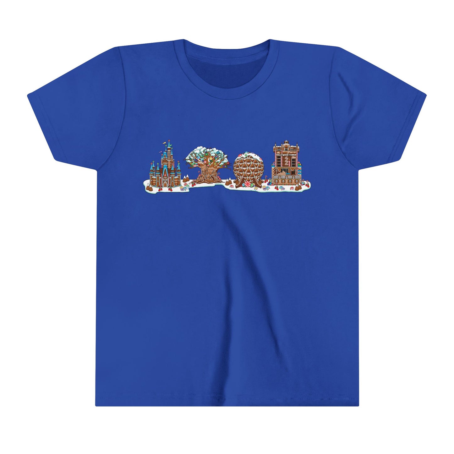 Gingerbread Park Icons - Youth Short Sleeve Tee Shirt