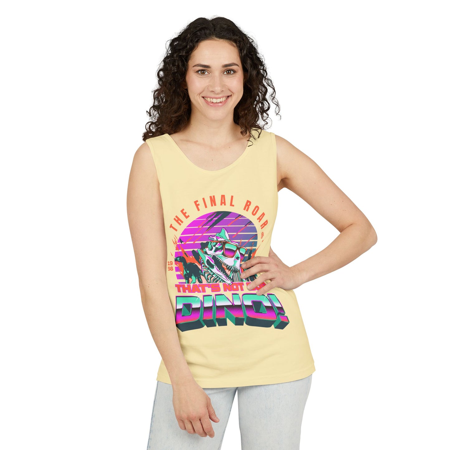 LIMITED EDITION - The Final Roar - DINOSAUR - Unisex Garment-Dyed Tank Top