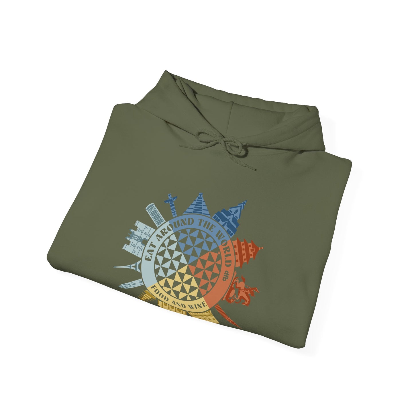 Food & Wine Compass -  Adult Hoodie Sweatshirt