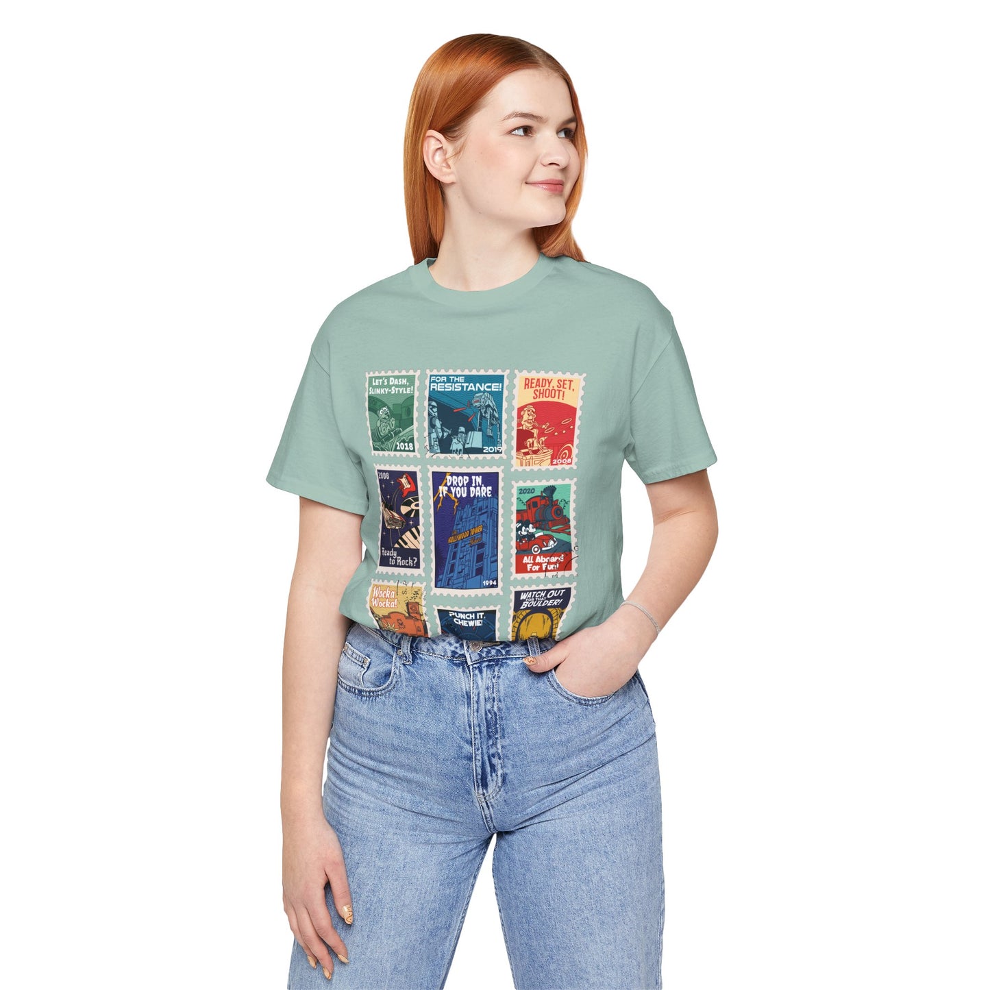 Hollywood Studios Vintage Stamps - Adult Tee Shirt