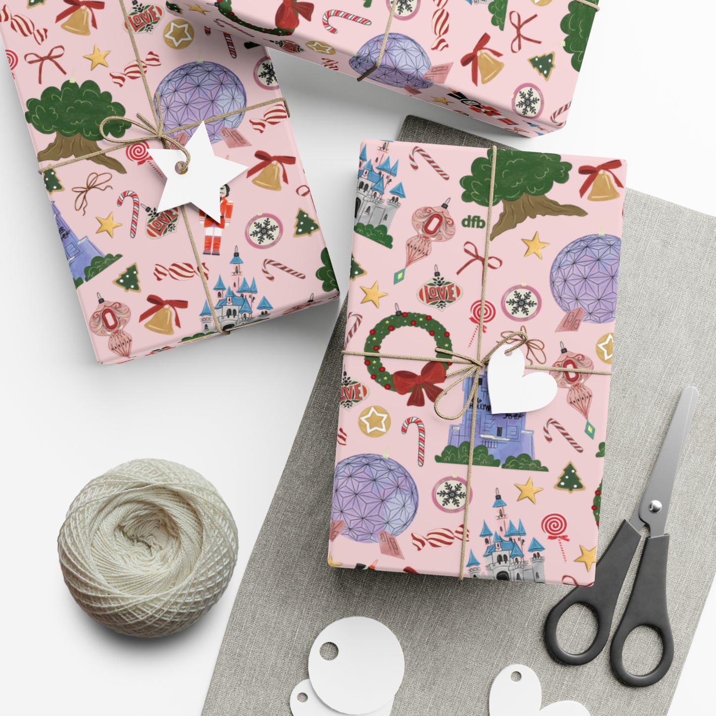 Park Icons Vintage Ornaments - Gift Wrap Papers