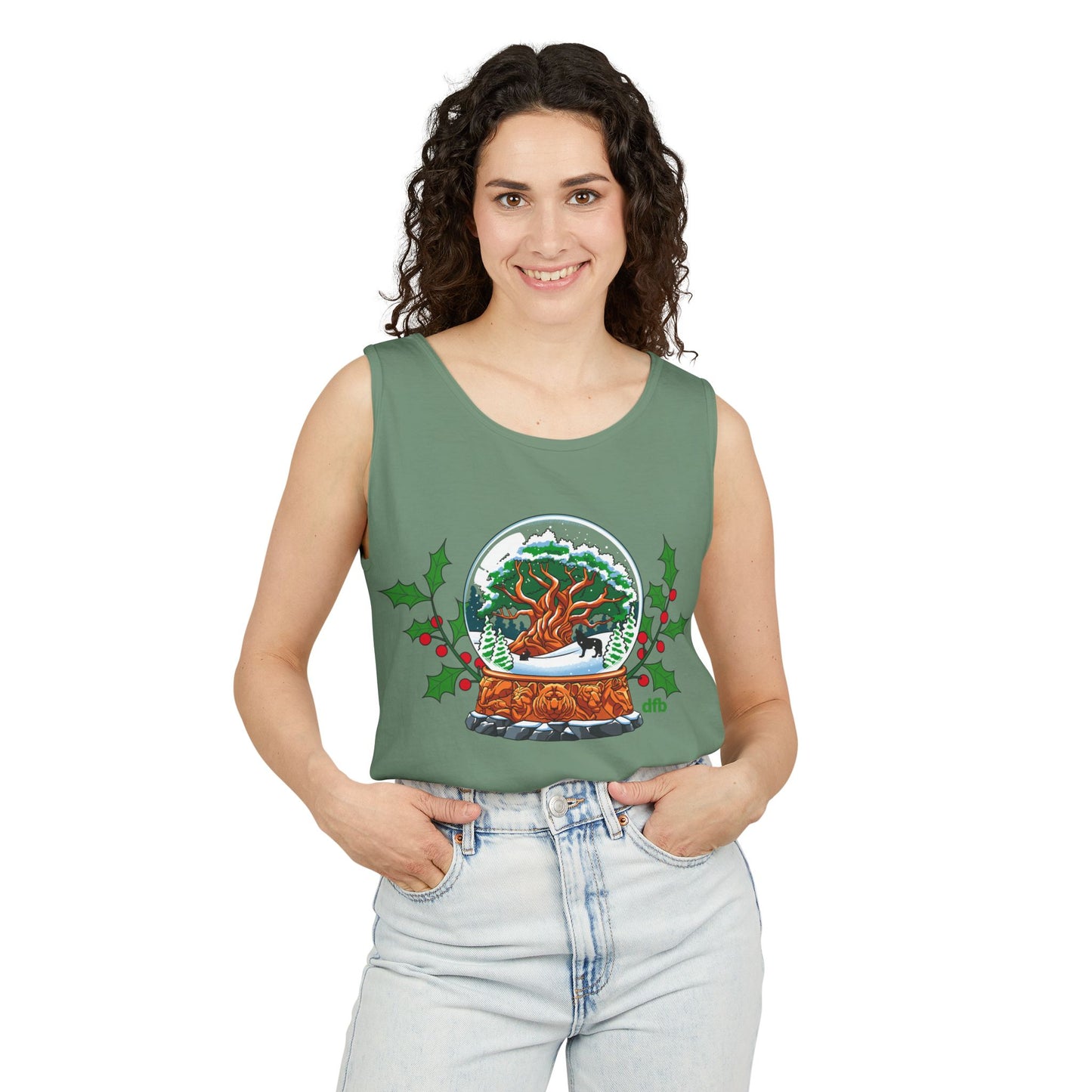 Animal Kingdom Snowglobes - Unisex Garment-Dyed Tank Top
