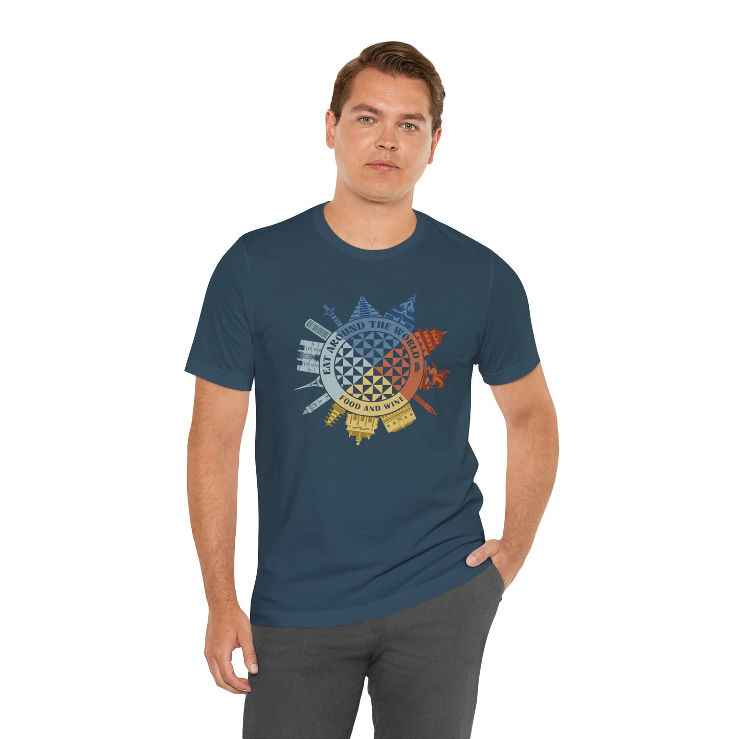 Food & Wine Compass - Adult Tee Shirt