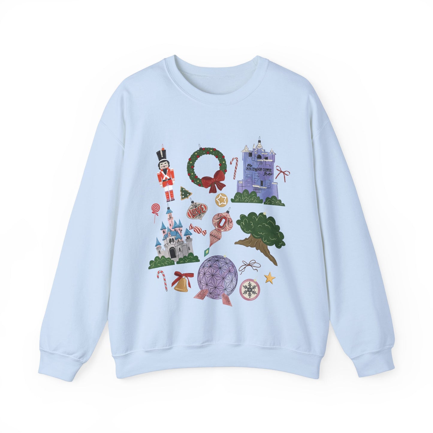 Park Icons Vintage Ornaments - Adult Crewneck Sweatshirt