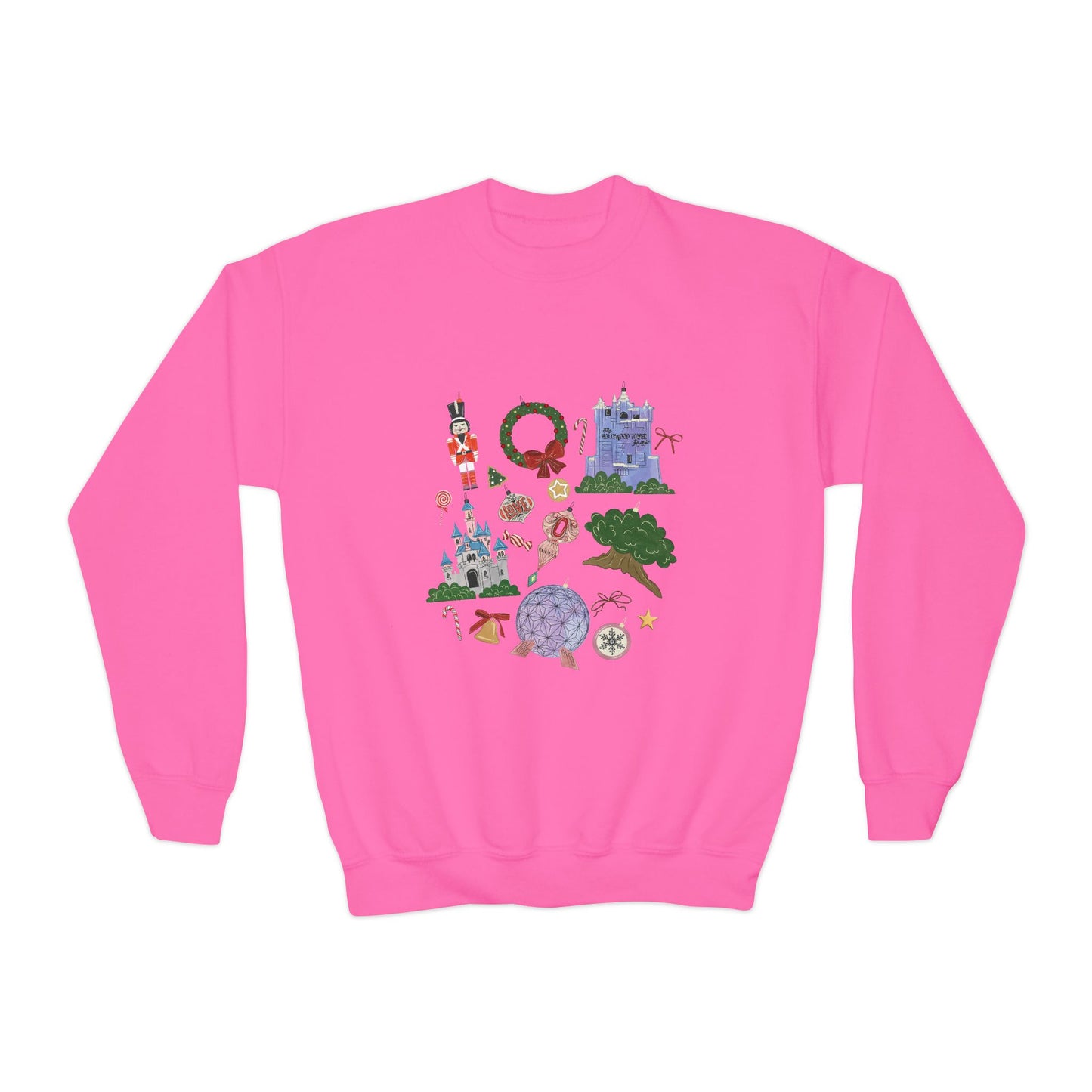 Park Icons Vintage Ornaments - Youth Crewneck Sweatshirt