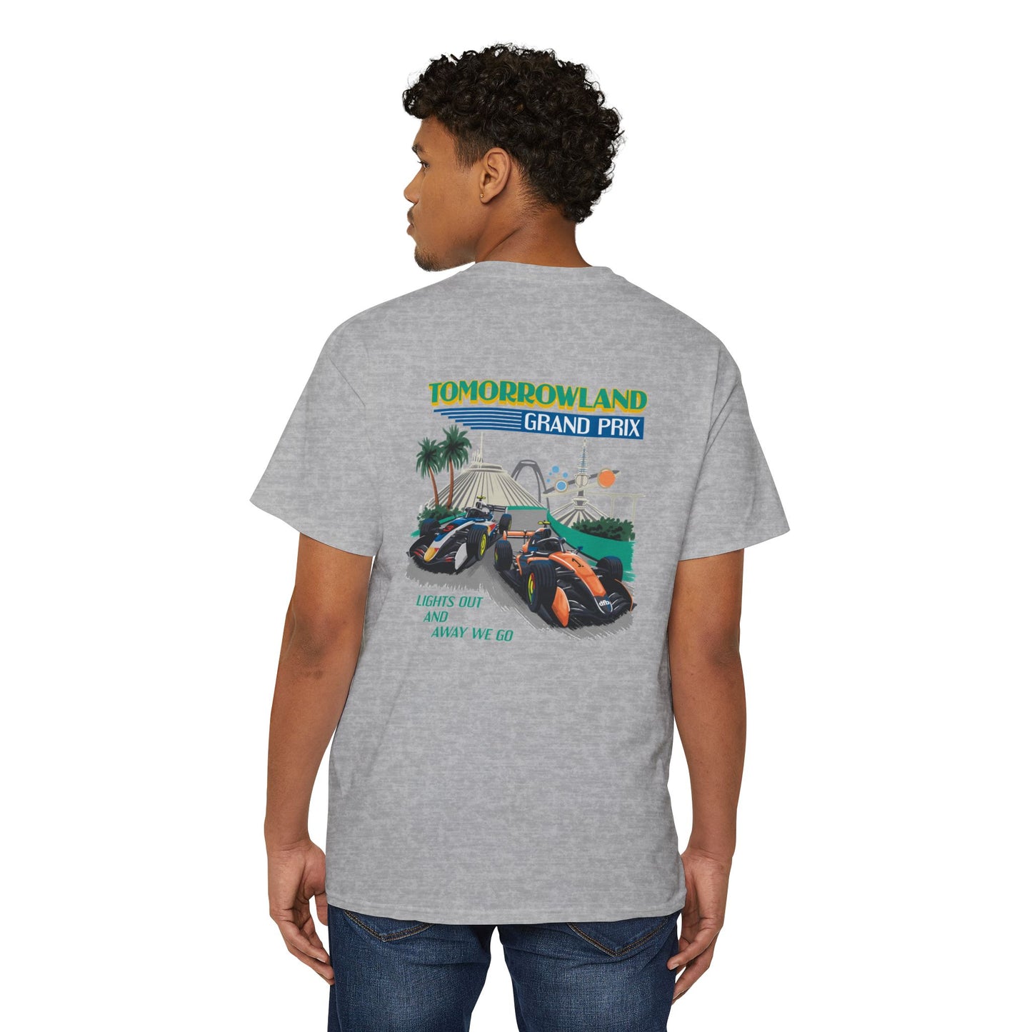 Tomorrowland Grand Prix - Front & Back w/ Pocket - Unisex Heavy Cotton Pocket Tee