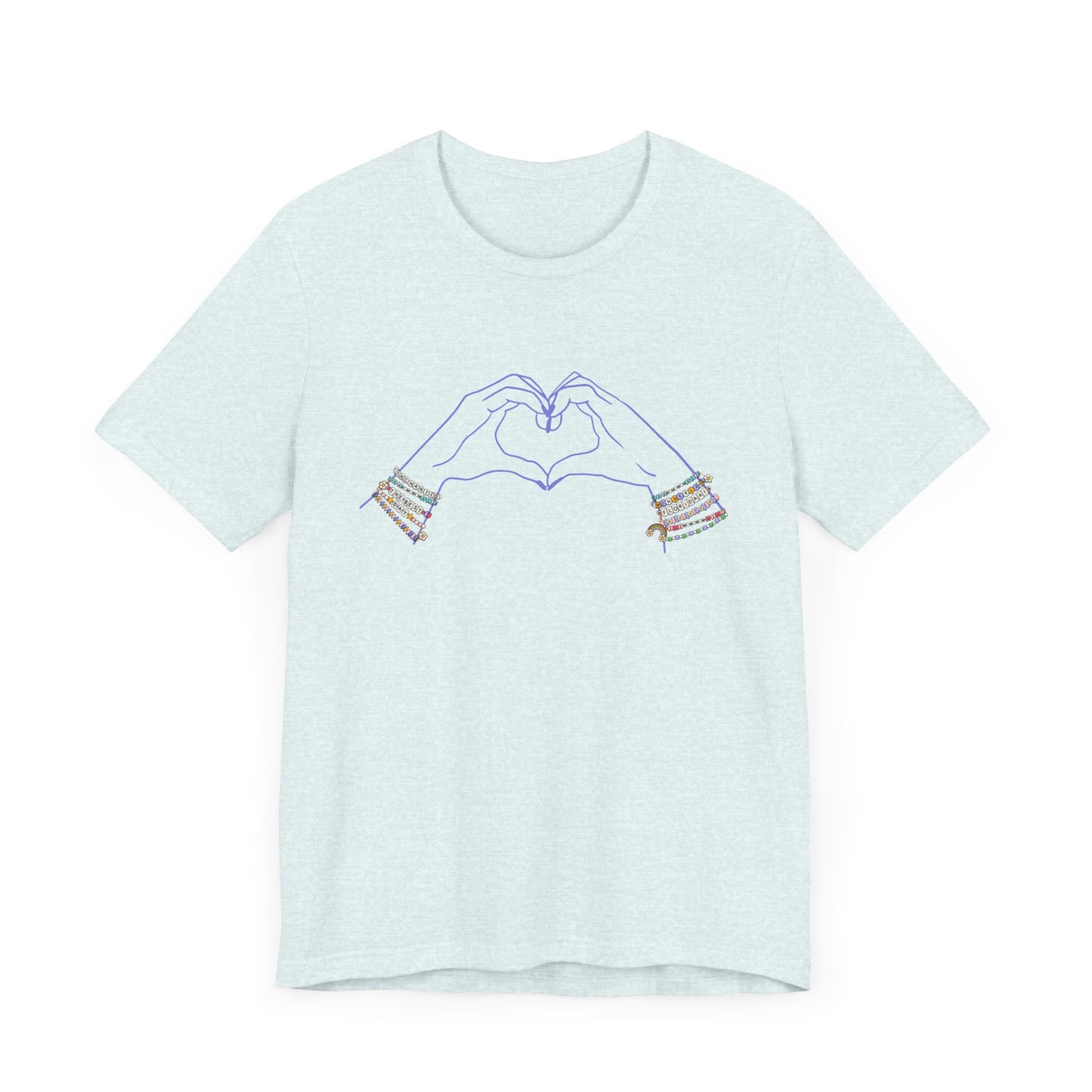 Heart Hands Friendship Bracelets - Adult Tee Shirt