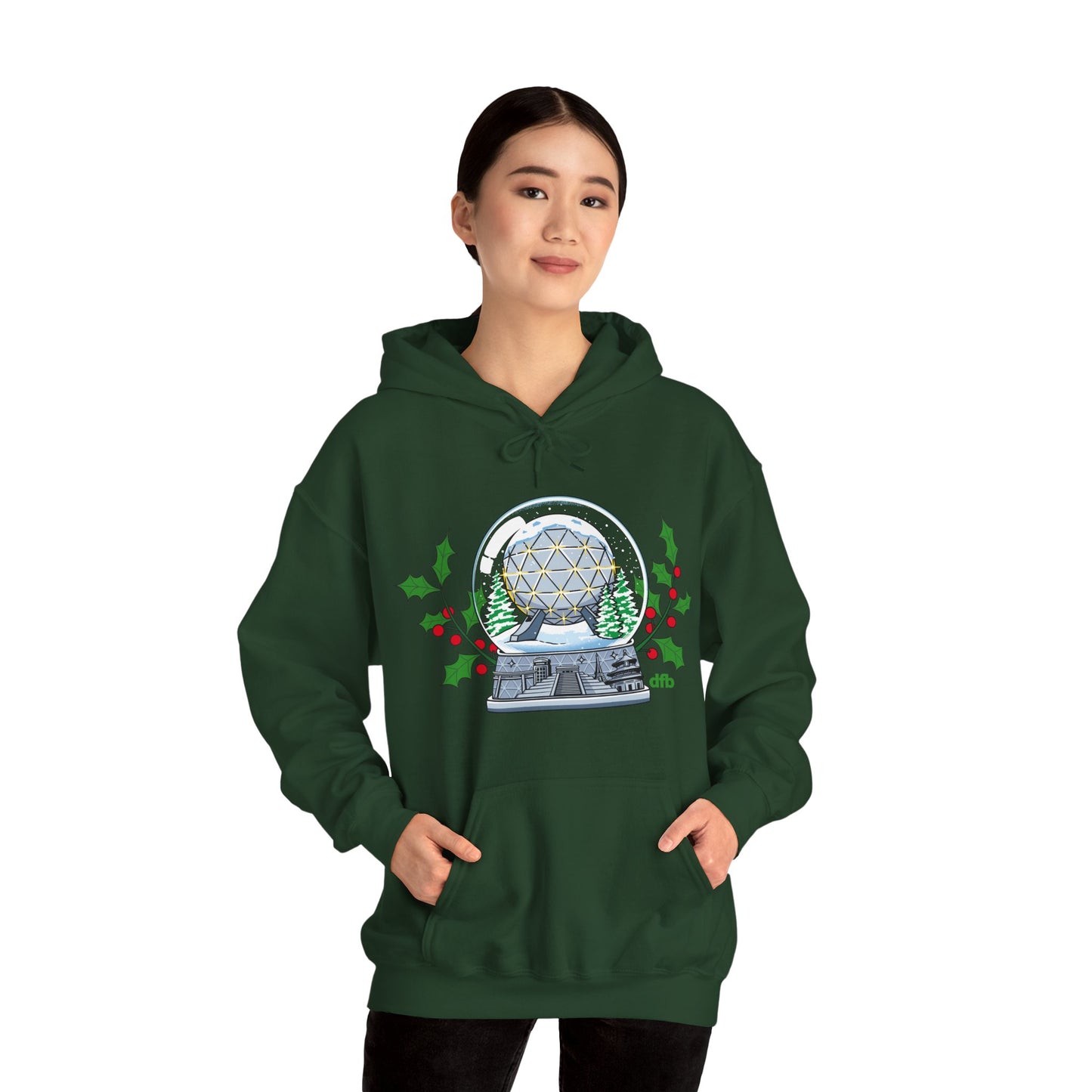 EPCOT Snowglobes -  Adult Hoodie Sweatshirt