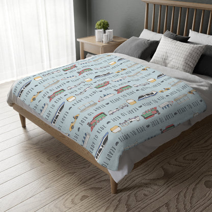 Ready to Ride - Velveteen Microfiber Blanket