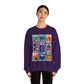 Hollywood Studios Vintage Stamps - Adult Crewneck Sweatshirt