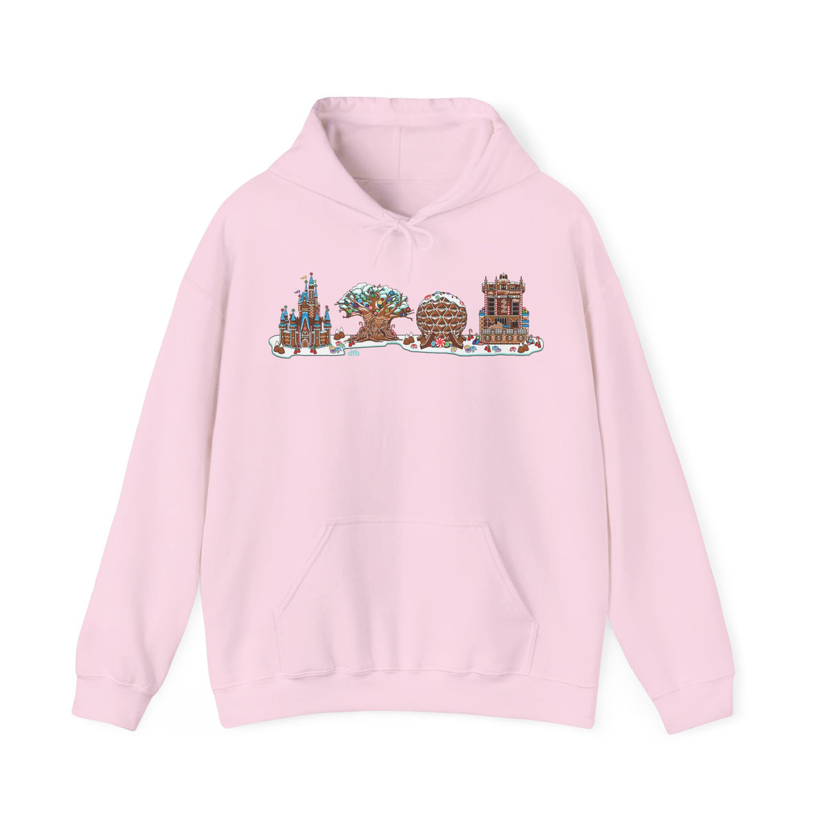 Gingerbread Park Icons -  Adult Hoodie Sweatshirt